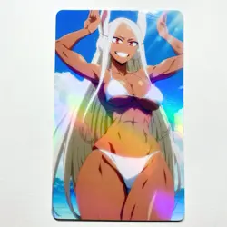 My Hero Academia Mirko Sexy Doujin Waifu Girl Lewd Anime Hentai Goddess Card - Image 1