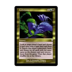 WOTC MtG Invasion Lobotomy (U) (Foil) EX - Image 1