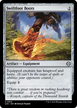 ~ Swiftfoot Boots ~ NM ~ Commander: The Lost Caverns of Ixalan ~ MTG ~ - Image 1