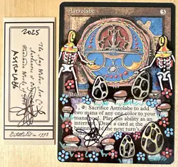 MTG Astrolabe Alter Altered Sketch Art Amy WEBER Magic - Image 1