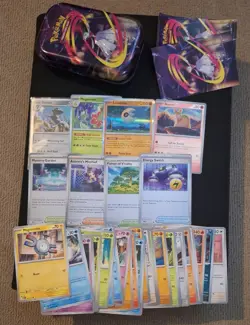 Pokemon TCG Mega Evolution Rev holo bundle empty Gardevoir mini tin with sticker - Image 1