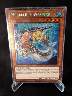 YuGiOh! Mermail Abysspike RA04-EN012 Secret Rare - Near Mint/Mint - Image 1