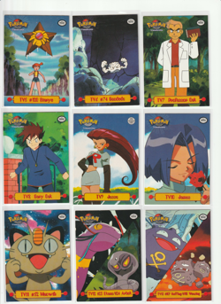 Complete TV5-TV1 Full Set Pokemon Topps Animation Edition Puzzle Card - Image 2