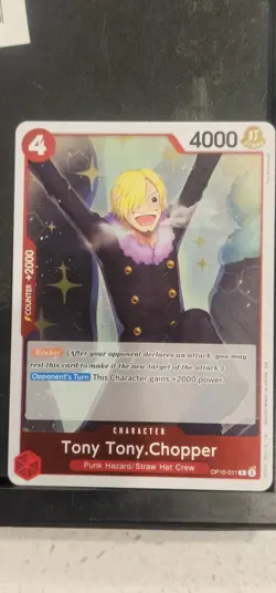 One Piece Card Game OP10-011 Tony Tony Chopper Punk Hazard - Image 1