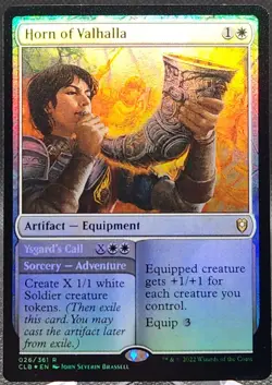 Horn of Valhalla #026/361 Battle for Baldur's Gate Foil Rare *Buy 2 Get 1 - Image 1