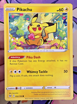 ✨1c Start✨ Pikachu 052/196 Lost Origin Pokemon Trading Card Game 🌺 - Image 1