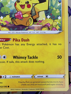✨1c Start✨ Pikachu 052/196 Lost Origin Pokemon Trading Card Game 🌺 - Image 4