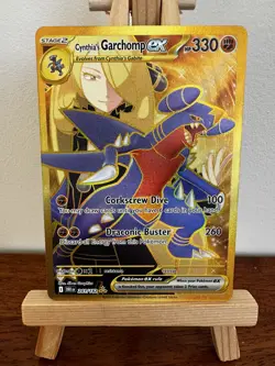 Pokemon TCG SV10 Destined Rivals Cynthia’s Garchomp EX #241/182 Hyper Rare Gold - Image 4