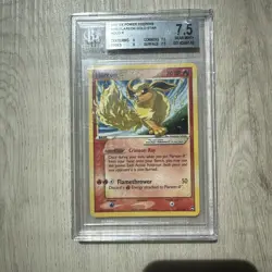 2007 Pokemon Gold Star Flareon #100 Ex Power Keepers Holo BGS 7.5 - Image 5