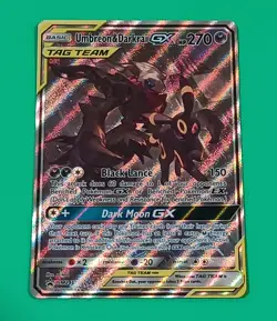 Pokemon Umbreon & Darkrai GX SM241 Sm Holo RARE - Image 1