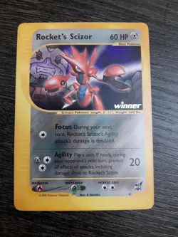 Pokemon TCG Rocket's Scizor Winner Stamped Promo Best of Game #4 - Image 1