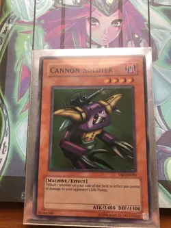 Yugioh 1x Cannon Soldier DB2-EN061 Super Rare Near Mint - Image 1