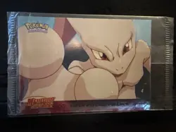 Pokemon Card Super Psychic Mewtwo Strikes Back Foil Promo Topps SEALED Vintage - Image 1