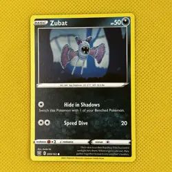 Zubat 089/163 Crochet Battle Styles Sword & Shield Pokemon Card NM - Image 1