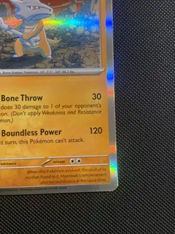 POKEMON TCG: MAROWAK 105/165 151 HOLO RARE CARD NM/M - Image 2