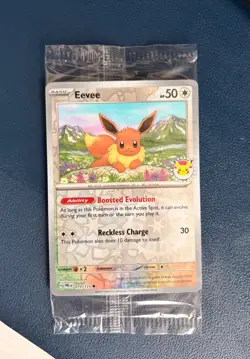 Eevee 74/131 Sealed Pokemon Day Promo Card 2025 Prismatic Evolutions - Image 1