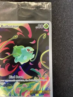 Bulbasaur 133/132 Mega Evolutions Box Topper Promo SEALED Pokemon Card - Image 2