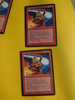 Omen of Fire x2 Instant MTG 2 card. Old Vintage. Alliances. 1996 - Image 1