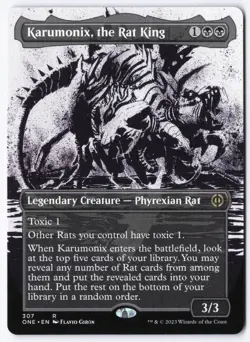Karumonix, the Rat King (Showcase) R Phyrexia: All Will Be One 307 NM - Image 1
