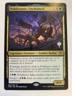 Polukranos, Unchained *PROMO* MTG THB MT/NM PW Stamp EDH Commander Combined Ship - Image 1
