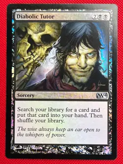 MTG Foil 1X Diabolic Tutor X1 Core Set 2014 (M14) Magic - NM - Image 1