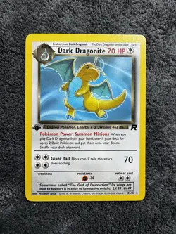 Pokemon Dark Dragonite Non Holo Rare 1st Edition - Image 1