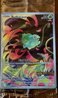 Pokemon Bulbasaur 133/132 Illustration Rare Mega Evolution Promo Sealed New! - Image 1