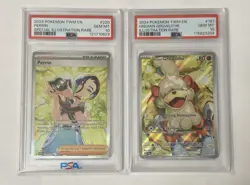 Pokemon twilight masquerade PSA 10 Growlithe & PSA 10 Perrin set - Image 1