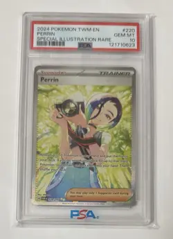 Pokemon twilight masquerade PSA 10 Growlithe & PSA 10 Perrin set - Image 2