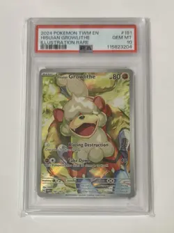 Pokemon twilight masquerade PSA 10 Growlithe & PSA 10 Perrin set - Image 4