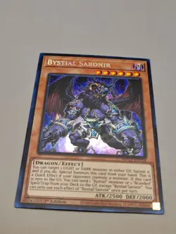 Yu-Gi-Oh! TCG Bystial Saronir MP23-EN158 Prismatic Secret Rare 1st Edition - Image 1