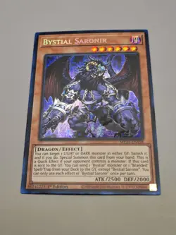 Yu-Gi-Oh! TCG Bystial Saronir MP23-EN158 Prismatic Secret Rare 1st Edition - Image 2