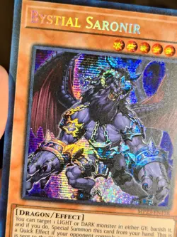 Yu-Gi-Oh! TCG Bystial Saronir MP23-EN158 Prismatic Secret Rare 1st Edition - Image 3