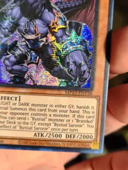 Yu-Gi-Oh! TCG Bystial Saronir MP23-EN158 Prismatic Secret Rare 1st Edition - Image 4