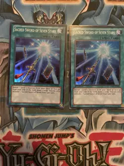 2x Sacred Sword of Seven Stars LTGY-EN066 Lord of the Tachyon Galaxy 1st ed LP - Image 1