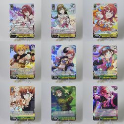 9×THE IDOLM Doujin Card Team Series Goddess Stroy Waifu Custom Holo Foil - Image 1