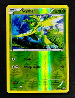 2012 Pokemon SCYTHER Boundaries Crossed REVERSE HOLO Black & White Card 7/149 - Image 3