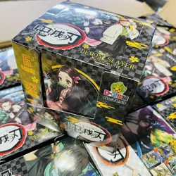 Demon Slayer Kimetsu No Yaiba Trading Card 32 Packs Booster Black Nezuko- - Image 1