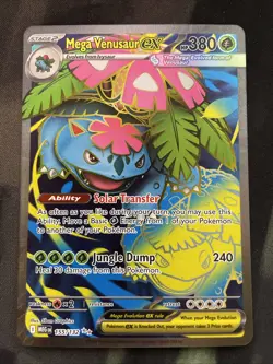 Mega Venusaur ex 155/132 Mega Evolution Ultra Rare Pokemon Card Full Art - Image 1