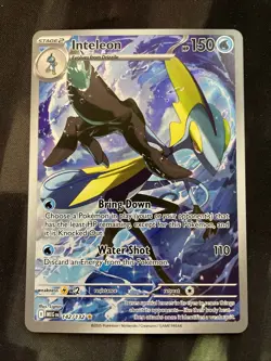 Inteleon 142/132 Illustration Rare Mega Evolution Pokemon Card Full Art Water - Image 1