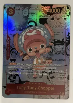 One Piece CCG Tony Tony.Chopper Manga EB01-006 CUSTOM MADE 1:1 REPLICA ART CARD - Image 1