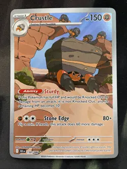 Crustle 130/086 Pokemon Card Scarlet & Violet: Black Bolt Illustration Rare - Image 1