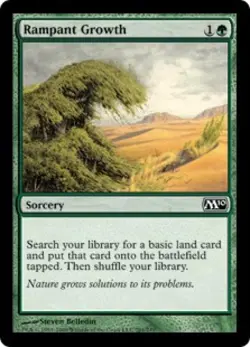 Rampant Growth - Light Play MTG Magic 2010 Core Set - Image 1