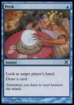 Peek - Light Play MTG 10th Edition - Image 1