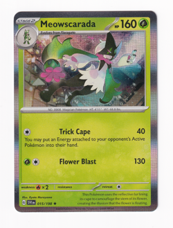 Meowscarada 015/198 Scarlet & Violet 2023 Holo Rare Pokemon Card Near Mint NM - Image 1