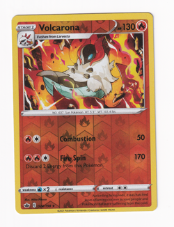Volcarona 024/198 Chilling Reign 2021 Reverse Holo Pokemon Card Near Mint NM - Image 1