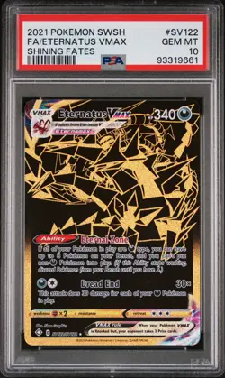 Pokemon Eternatus VMAX Shining Fates #SV122/SV122 Full Art - PSA 10 Gem Mint - Image 1