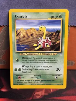 Shuckle 72/111 Neo Genesis Non Holo Common Pokemon TCG 2000 - Image 1