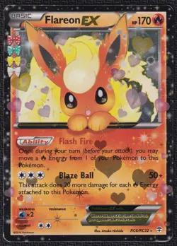 Pokemon Flareon EX RC6/RC32 Holo XY Generations - Image 1