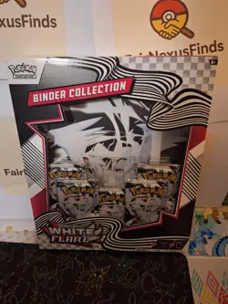 Pokemon TCG Scarlet & Violet WHITE FLARE Binder Collection NEW - FACTORY SEALED - Image 1